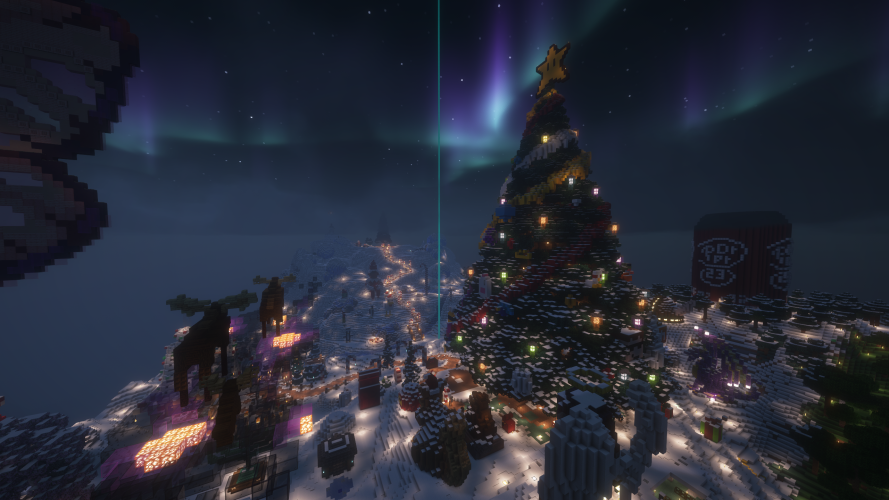 Winter Decoration Area - Built by the community